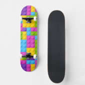 Kunststof bouwstenen patroon persoonlijk skateboard (Voorkant)