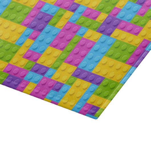 Kunststof bouwstenen patroon snijplank (Hoek)