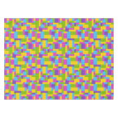 Kunststof bouwstenen patroon tafelkleed (Voorkant (Horizontaal))