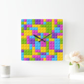 Kunststof bouwstenen patroon vierkante klok (Huis)