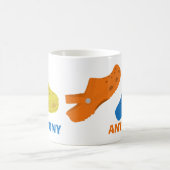 Kunststof Casual Moccasin Shoes Collage Personaliz Koffiemok (Center)