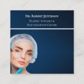 Kunststof centrum voor chirurgie en verjonging vierkante visitekaartje (Voorkant)