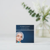 Kunststof centrum voor chirurgie en verjonging vierkante visitekaartje (Staand voorkant)