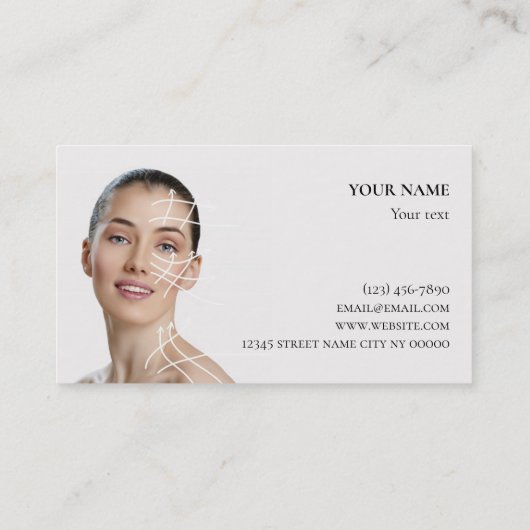 Kunststof centrum voor chirurgie en verjonging visitekaartje (Achterkant)