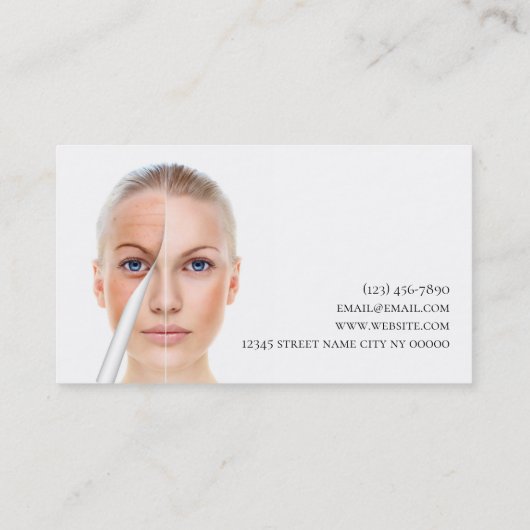 Kunststof centrum voor chirurgie en verjonging visitekaartje (Achterkant)