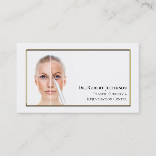 Kunststof centrum voor chirurgie en verjonging visitekaartje (Voorkant)