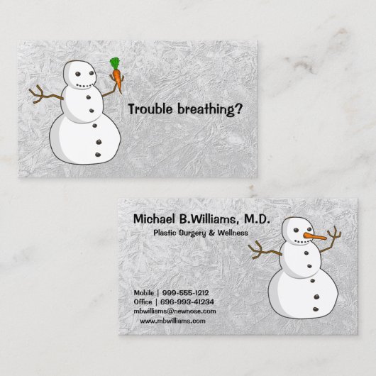 Kunststof chirurgie en wellheid visitekaartje (Voorkant / Achterkant)