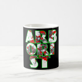 Kunststof Cool, groen en rood tekstontwerp Koffiemok