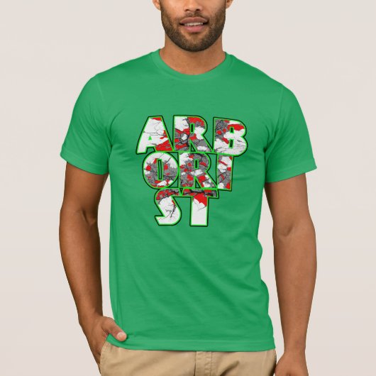 Kunststof Cool, groen en rood tekstontwerp T-shirt (Voorkant)