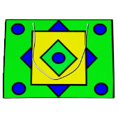 Kunststof design geschenktas groot cadeauzakje (Voorkant)