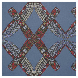 Kunststof Eagle Totem Pole Tribal Stof