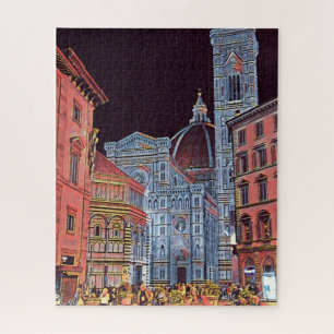 Kunststof Florence Italië Europa met Duomo Legpuzzel