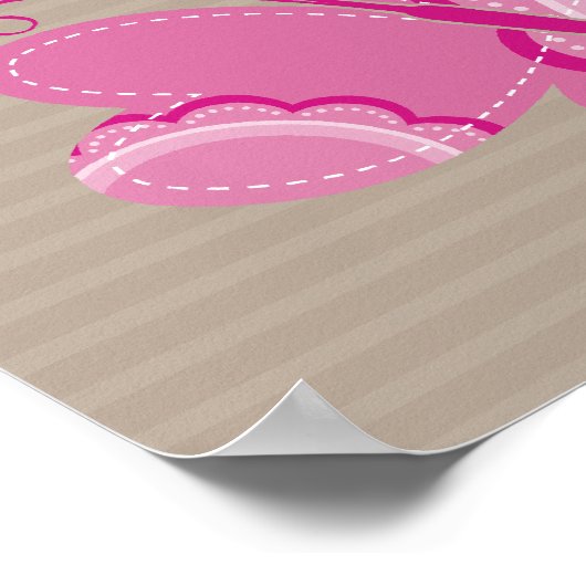 KUNSTSTOF : flutterbyvlinder 5 Poster (Hoek)