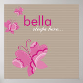 KUNSTSTOF : flutterbyvlinder 5 Poster (Voorkant)