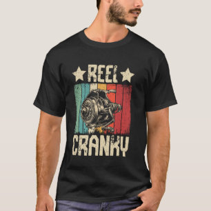 Kunststof hengel lokkertje Cranky cadeau voor viss T-shirt