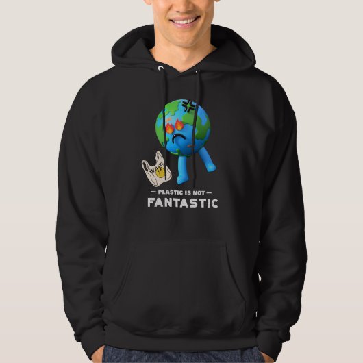 Kunststof is niet antastisch - bespaar de planetaa hoodie (Voorkant)