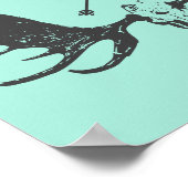 Kunststof jager / Boho-Poster Poster (Hoek)