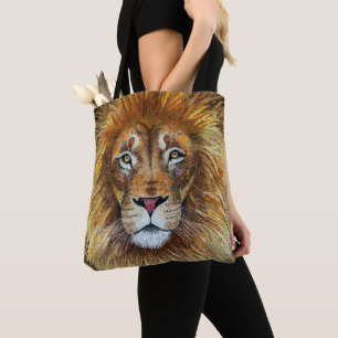 Kunststof leeuw. Tote bag
