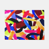 Kunststof levendige kleurrijke borstelexplosiekuns deurmat (Voorkant)