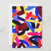 Kunststof levendige kleurrijke borstelexplosiekuns kaart (Achterkant)