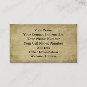 Kunststof - Lone Stark Tree & Crow Visitekaartje (Achterkant)