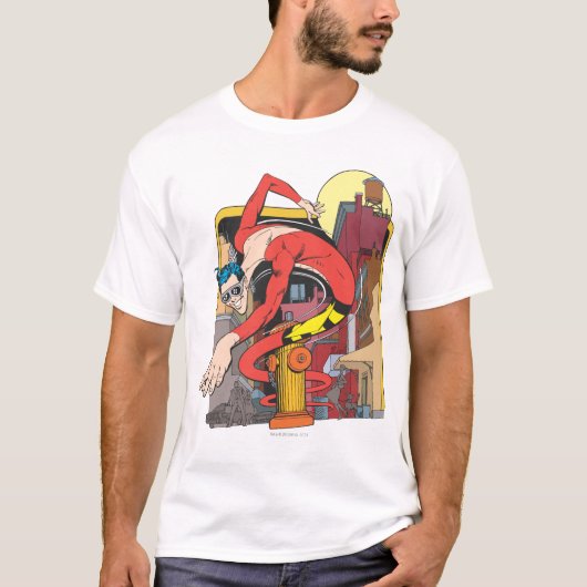 Kunststof Mannen vormen in de stad T-shirt (Voorkant)