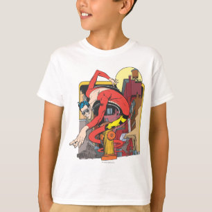 Kunststof Mannen vormen in de stad T-shirt