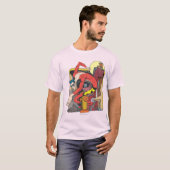 Kunststof Mannen vormen in de stad T-shirt (Voorkant volledig)