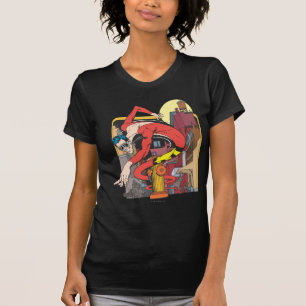 Kunststof Mannen vormen in de stad T-shirt