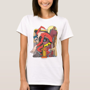 Kunststof Mannen vormen in de stad T-shirt