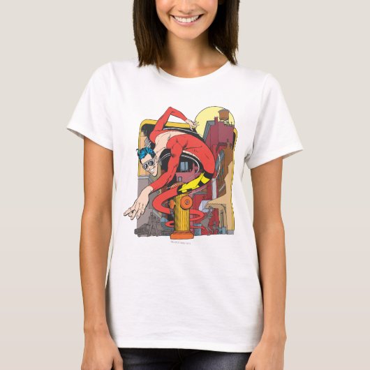 Kunststof Mannen vormen in de stad T-shirt (Voorkant)
