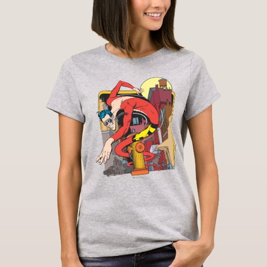 Kunststof Mannen vormen in de stad T-shirt (Voorkant)