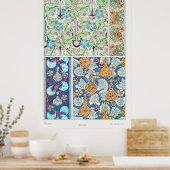 Kunststof nieuwe bloem  textielkunst poster (Keuken)