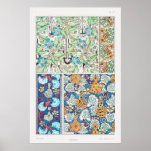 Kunststof nieuwe bloem  textielkunst poster (Voorkant)