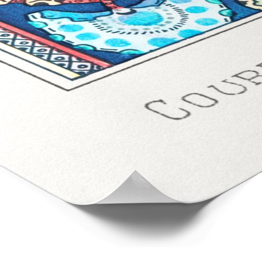 Kunststof nieuwe bloem  textielkunst poster (Hoek)