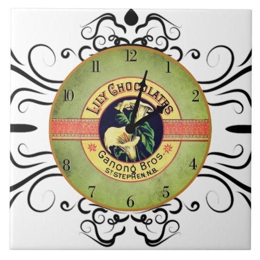 Kunststof nieuwe chocolakkeramische tegels tegeltje (Voorkant)