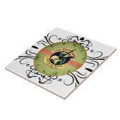 Kunststof nieuwe chocolakkeramische tegels tegeltje (Zijkant)