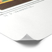 Kunststof nieuwe eekhoornvogel florale herfst poster (Hoek)