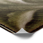 Kunststof nieuwe jugendstilbloem tegel kraakafwerk poster (Hoek)