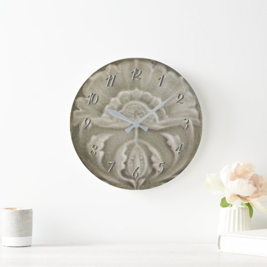 Kunststof nieuwe jugendstilbloemtegelafwerking grote klok (Huis)