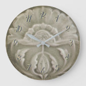 Kunststof nieuwe jugendstilbloemtegelafwerking grote klok (Voorkant)