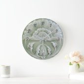 Kunststof nieuwe jugendstilbloemtegelafwerking grote klok (Huis)