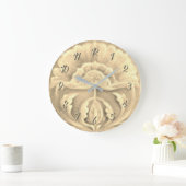 Kunststof nieuwe jugendstilbloemtegelafwerking grote klok (Huis)