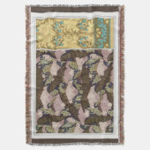 Kunststof nieuwe vleermuizen en kampanulas florale deken (Voorkant Verticaal)