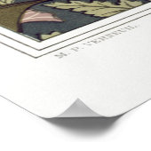 Kunststof nieuwe vleermuizen en kampanulas florale poster (Hoek)