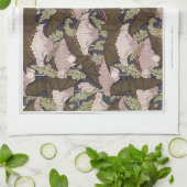 Kunststof nieuwe vleermuizen en kampanulas florale theedoek (Gevouwen)