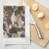 Kunststof nieuwe vleermuizen en kampanulas florale theedoek (Quarter Fold)