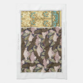 Kunststof nieuwe vleermuizen en kampanulas florale theedoek (Verticaal)