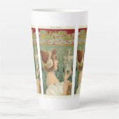 Kunststof nieuwe vrouw Frans art henri livemont Lo Latte Mok (Voorkant)