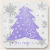 Kunststof Onderzetter van lavender Festive (Voorkant)